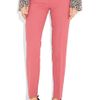 Emilio Pucci Wool and Silkblend Twill Straightleg Pants in Pink - Lyst