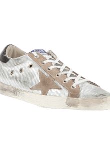 Golden Goose Deluxe Brand Metallic Trainer - Lyst