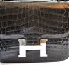 Hermes Graphite Micro Crocodile Constance in Gray (graphite) - Lyst