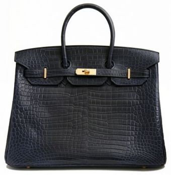 Hermes Matt Indigo Porosus Crocodile Birkin - Lyst