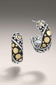 John Hardy Small Hoop Earrings - Lyst