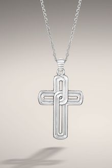 John Hardy Cross Pendant On Chain Necklace - Lyst