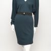 Lanvin Deepv Batwing Dress in Blue - Lyst