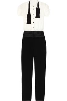 Moschino Cheap & Chic Crepe and Wool Tuxedo Jumpsuit - Lyst