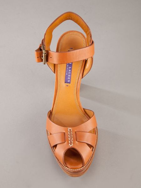 ralph lauren cognac pumps