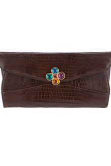 Rewind Vintage Affairs Lizard Skin Clutch - Lyst