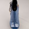 Versace Python Ankle Boot in Blue - Lyst