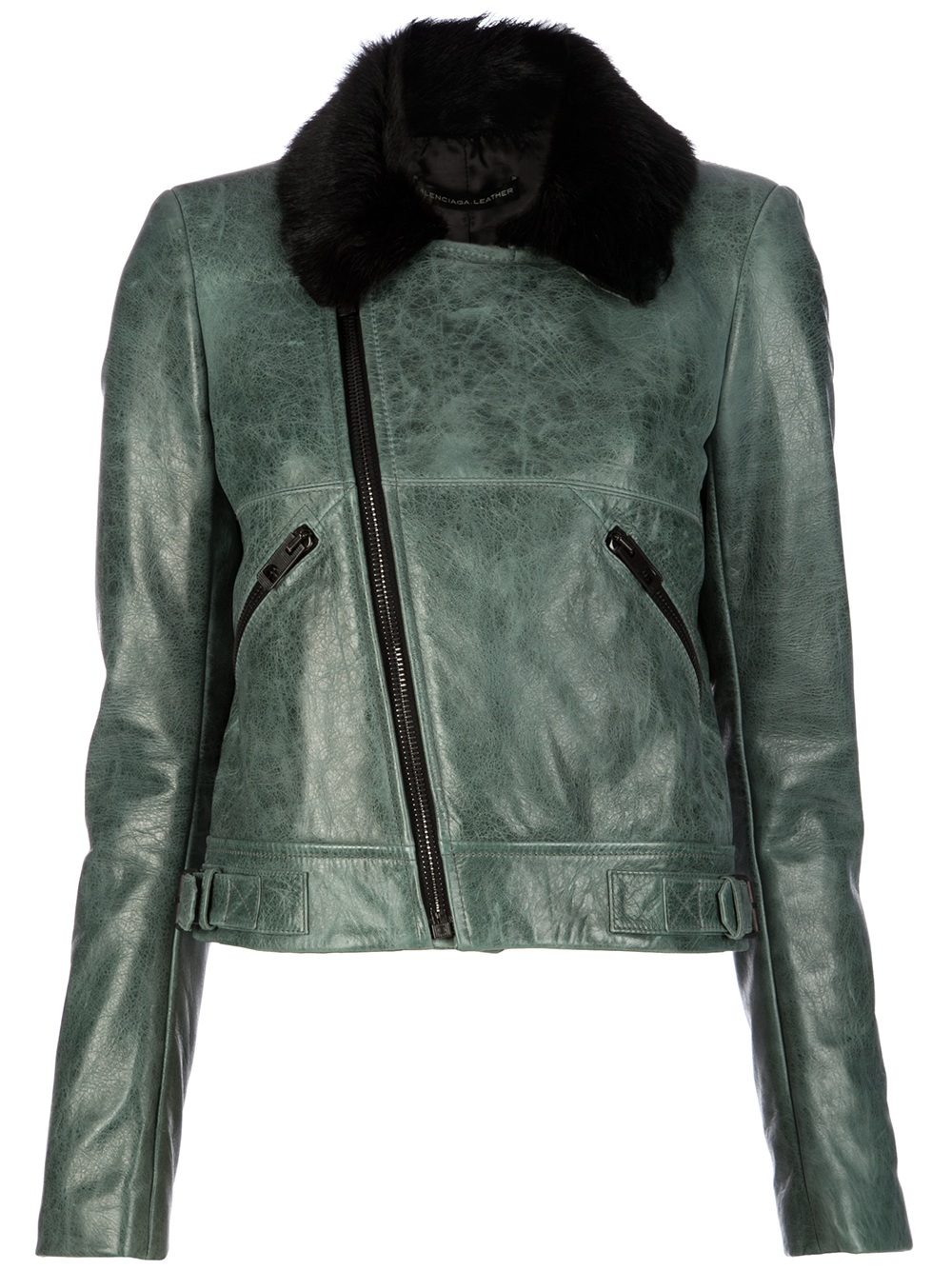 green balenciaga jacket
