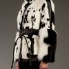 Burberry Prorsum Fox Fur Jacket in Black - Lyst