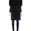 Burberry Prorsum Fox Fur Detail Trenchcoat in Blue - Lyst