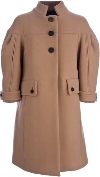 Burberry Prorsum A Line Coat in Beige (camel) - Lyst