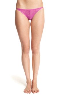 Calvin Klein Underwear Envy Thong with Lace Front - Lyst