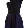 Carven Cutout Dress in Blue (black) - Lyst