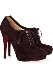 Christian Louboutin  Suede Ankle Boots - Lyst