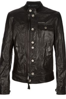 DSquared2 Leather Jacket - Lyst