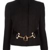 Gucci Belt Detail Jacket in Black - Lyst