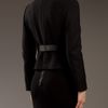Gucci Belt Detail Jacket in Black - Lyst