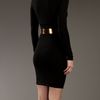 Gucci Wrap Dress in Black - Lyst