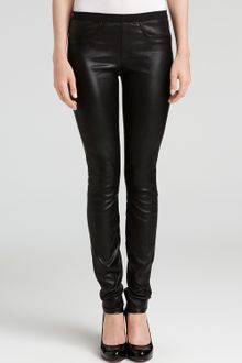 Helmut Lang Skinny Stretch Leather Pants - Lyst