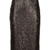La Petite Salope Stretch Lace Skirt in Brown (bronze) - Lyst