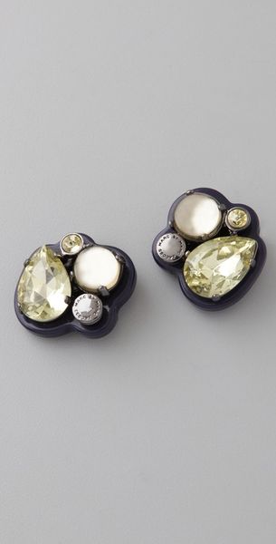 Marc By Marc Jacobs Gemma Earrings in Blue (midnight) - Lyst