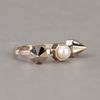 Maria Francesca Pepe Fortuna Double Stud Ring in Gold - Lyst