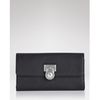Michael By Michael Kors Hamilton Large Flap Wallet in Black - Lyst