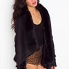 Nasty Gal Chelsea Shearling Coat  Black in Black - Lyst