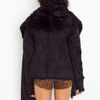 Nasty Gal Chelsea Shearling Coat  Black in Black - Lyst