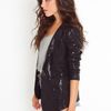 Nasty Gal Sequin Tuxedo Blazer in Black - Lyst