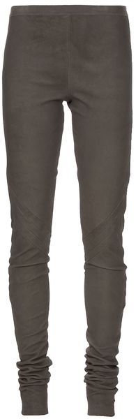 Rick Owens Leather Legging - Lyst