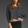Saint Grace Crop Top in Gray (black) - Lyst