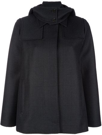 Stella McCartney Checked Cape - Lyst