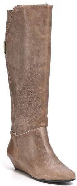 Steve Madden Steven By Iden Wedge Buckle Boots - Lyst