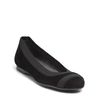 Stuart Weitzman Giveable Flexible Ballet Flats in Gray (black suede) - Lyst