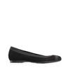 Stuart Weitzman Giveable Flexible Ballet Flats in Gray (black suede) - Lyst