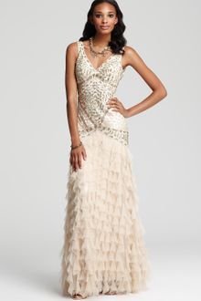 Sue Wong Embellished Gown - Lyst