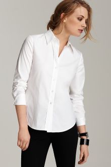 Theory Larissa Button Front Shirt - Lyst
