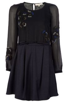 Vanessa Bruno Embroidered Dress - Lyst