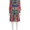 Versace Pattern Dress in Blue - Lyst
