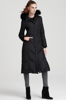 Via Spiga Sondiro Chevron Down Coat - Lyst