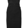 Zac Posen Strapless Ribbedjersey Dress in Black - Lyst
