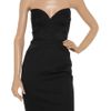 Zac Posen Strapless Ribbedjersey Dress in Black - Lyst