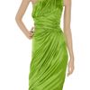 Zac Posen Draped Oneshoulder Jersey Dress in Green - Lyst