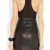 Alexander Wang Leather Racerback Dress in Black - Lyst