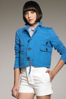 DSquared2 Cropped Twill Jacket - Lyst