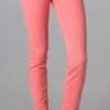 J Brand 811 Mid Rise Skinny Jeans in Pink (coral) - Lyst
