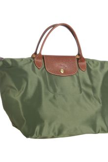 Longchamp Loden Nylon Le Pliage Medium Folding Tote - Lyst