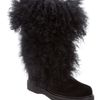 Moncler Sport Lamb Skin Fur Boot in Black - Lyst