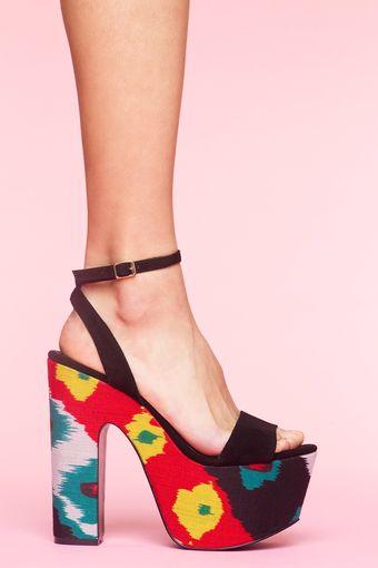 Nasty Gal Shazzam Platform - Ikat - Lyst